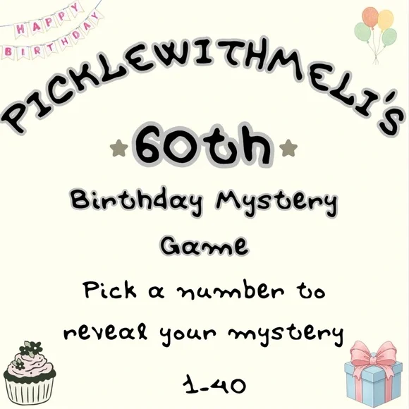 Birthday Mystery Game Sign - Picture 1 of 1